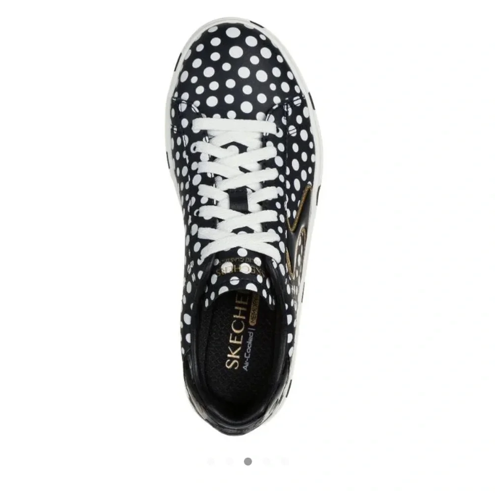 Skechers NIB - Eden Dots Galore Black and White Polka Dot Sneakers - Picture 3 of 11